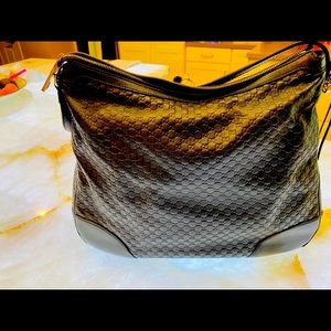 Gucci black hobo bag